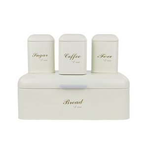 Ensemble de bacs à <span class=keywords><strong>pain</strong></span> en métal Boîte à thé Boîte à café Stockage de cuisine Conteneurs à <span class=keywords><strong>pain</strong></span> Ensemble de bacs de cuisine - Product Image 2