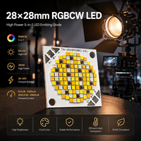 Émetteur LED COB IR 350W 2824 RGBCW sans scintillement, haute puissance, CRI 95, garantie 3 ans pour la photographie de studio professionnelle et le cinéma