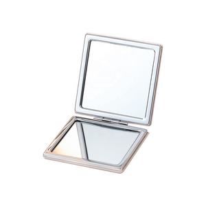 Espejo pequeño cuadrado de doble cara de cuero Pu, espejo de maquillaje delicado para mujer, Mini espejo de mano <span class=keywords><strong>plegable</strong></span> de bolsillo - Product Image 2