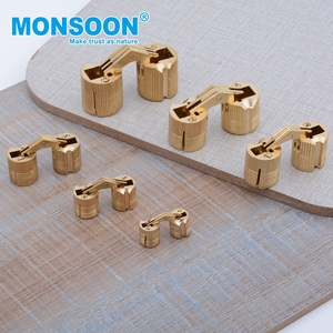 Đồ nội thất phần cứng đồng Thùng bản lề hình trụ ẩn bisagra Tipo Thùng bisagra oculta Cierre Suave Thùng bản lề - Product Image 1