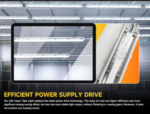 Lampe de garage LED 4FT 60W, 5 températures de couleur sélectionnables (3000K–6500K), étanche IP65, triple protection - Product Image 6