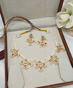 Bijoux de mode de mariée élégants du fabricant indien Top-Zircon en acier inoxydable plaqué or AD CZ Kundan de qualité supérieure - Product Image 1