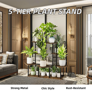 <span class=keywords><strong>Support</strong></span> De Plante De Balcon De Salon Intérieur En Métal À Cinq Niveaux <span class=keywords><strong>Support</strong></span> En Métal Extérieur Pour Pots De Fleurs De Jardinage - Product Image 2
