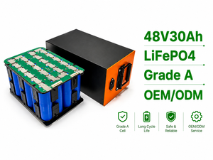 Precio al por mayor: Baterías LFP de 48V/51.2V 30Ah 1536Wh 1C 16S1P con monitoreo en tiempo real y soporte para sistemas de energía portátiles - Product Image 1