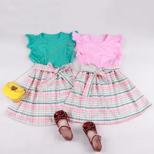 ファッションフロックデザイン4歳の女の赤ちゃんパーティードレス甘いドレス子供フロックデザイン服