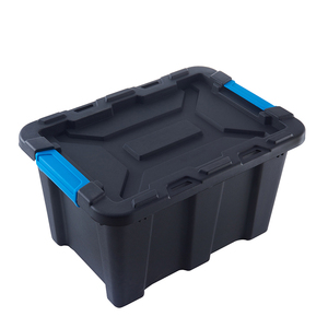 Wholesale 25l recycled heavy duty plastic storage boxes container with handle