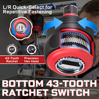 Tournevis à cliquet multifonction à double embout, avec poignée ergonomique à double boule, magnétique et interchangeable