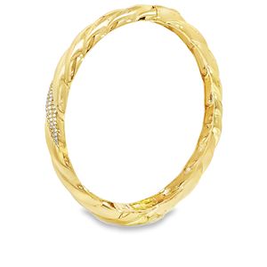 Fine Jewelry Luxury 925 Sterling Silver Lab-grown Diamond <b>Ring</b> Chunky <b>Dome</b> Twisted <b>Rings</b> for Women Gift - Product Image 4