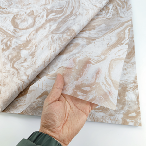 Giấy Gói Quà Bằng Đá Cẩm Thạch Màu Vàng Hồng Giấy Lụa Cho Quần Áo Và Giày Bó Hoa - Product Image 2