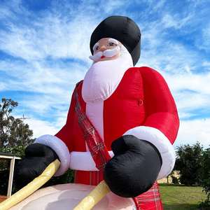 Prix usine 4m géant fermier Santa gonflable 13.3ft haut père noël modèle ballon pour la décoration de noël en plein air - Product Image 6