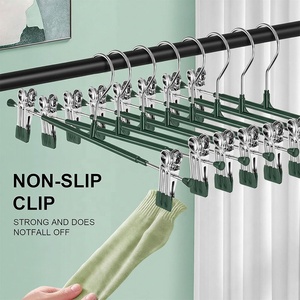 Cintres à pinces pour pantalons, jupes et shorts, pour femmes, lot <span class=keywords><strong>de</strong></span> 30, 12 pouces, réglables, robustes, en acier inoxydable, antidérapants, gain <span class=keywords><strong>de</strong></span> <span class=keywords><strong>place</strong></span>, pour salon - Product Image 4