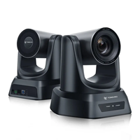Cámara PTZ de Transmisión en Vivo (3 Piezas), Zoom 20x, USB HD-MI, Cámara PTZ para Conferencias y Controlador de Joystick para Iglesias, Eventos de YouTube