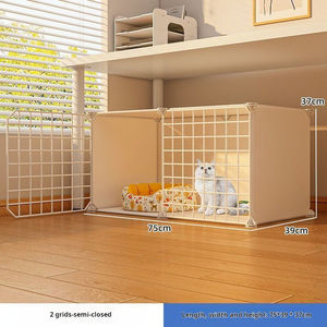 Jaula para gatos cálida de invierno para uso doméstico con inodoro para gatos, Villa de varios niveles, espacio libre Extra grande, gabinete para gatos, conejera para gatos pequeños de interior - Product Image 5