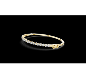 Brazalete de Tenis Clásico con Diamantes en Oro Rosa de 14K y 18K, Certificado por IGI, Joyería Fina de Lujo para Mujer con un Diseño Atemporal - Product Image 5