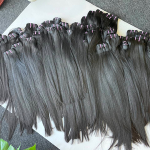 Venta al por mayor de calidad original de doble dibujado pelo de onda natural sin procesar Paquete de pelo crudo 100% paquetes de pelo humano vietnamita - Product Image 3