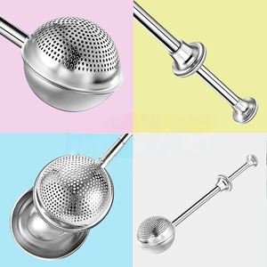 Infuseur à thé en maille d'acier inoxydable 304, cylindre télescopique portable, écologique, pour thé en vrac et infusions aux herbes, avec couvercle - Product Image 3