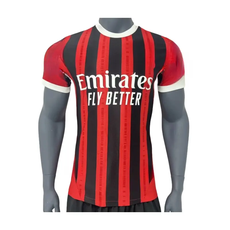 24 25 De Futbol Joueur Version Jersey Football Club Shirt Italie Football Formation Vêtements Chemise Milan Football Jersey