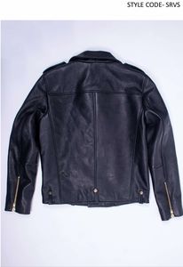 2025 Best Style Custom Genuine Leather Winter <b>Jacket</b> <b>Men</b> <b>Slim</b> <b>Fit</b> Comfortable Breathable Waterproof Reversible Leather <b>jackets</b> - Product Image 4