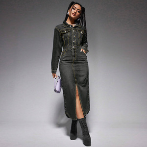 <span class=keywords><strong>Abbigliamento</strong></span> <span class=keywords><strong>donna</strong></span> all'ingrosso abiti da <span class=keywords><strong>donna</strong></span> a maniche lunghe <span class=keywords><strong>Denim</strong></span> elegante abito da <span class=keywords><strong>donna</strong></span> <span class=keywords><strong>abbigliamento</strong></span> <span class=keywords><strong>donna</strong></span> - Product Image 4