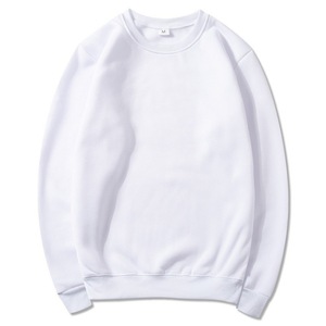 Fabricantes logotipo personalizado forro polar sublimación en blanco cuello redondo sudaderas lisas de talla grande para Hombre Sudaderas con capucha y sudaderas - Product Image 3