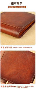 กระเป๋าสตางค์ AndoBag RFID Block แบบสั้นสำหรับผู้ชาย วินเทจ ลำลอง หนังวัวแท้ กระเป๋าเงินแบบสามพับ กระเป๋าสตางค์ผู้ชายทรงบาง ใส่บัตรได้ รุ่น 8026 - Product Image 5