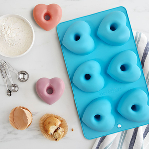 BPA miễn phí 6 khoang không dính Silicone <span class=keywords><strong>Donut</strong></span> khuôn dễ dàng làm sạch bánh BAKING Pan cho 3D bánh rán Pastry công cụ cho Mousse bánh nướng - Product Image 3