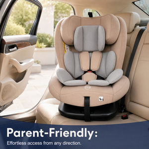 Asiento de Auto para Niños con Rotación de 360 Grados, Certificado ECE R129/04 I-Size, <span class=keywords><strong>ISOFIX</strong></span> Top Tether, 40-150 cm, Seguridad Infantil OG801A - Product Image 5