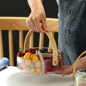 Cesta de Frutas de <span class=keywords><strong>Vidrio</strong></span> de Gran Capacidad, Diseño Minimalista, Cubitera para Bar/KTV/Sala de Estar, Organizador de Dulces/Snacks - Product Image 5