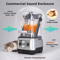 Mixeur multifonction silencieux pour usage domestique, contrôle par bouton, insonorisé, mélangeur automatique commercial, mixeur pour aliments et fruits