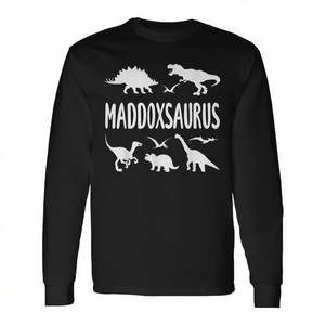 T-shirt à manches longues Maddoxsaurus Dinosaur pour garçons avec motif Dino - Product Image 2