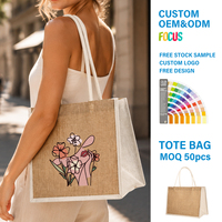 Bolsa de Yute Personalizada con Logotipo, Embalaje para Bolsos con Ventanas, Regalos para Festivales, Souvenirs, Bolsa de Compras al por Mayor, Bolsa de Arpillera Natural