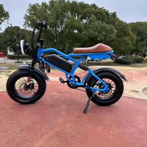 Vélo électrique à gros pneus 16 <span class=keywords><strong>pouces</strong></span> <span class=keywords><strong>Fatbike</strong></span> 48v 500w Vélo électrique tout-terrain Vélo électrique de ville Entrepôt européen Vélo électrique pour adultes - Product Image 5