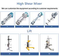 Mélangeur professionnel à rotor et stator à cisaillement élevé en acier inoxydable pour la production de savon et de shampooing liquide