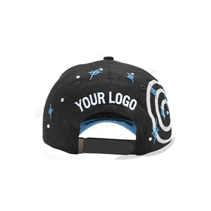 Bán Buôn G5 Chất Lượng Màu Đen 5 Bảng Điều Chỉnh Da Lộn Satin Lót Tùy Chỉnh Muratravis Mũ Thêu Thạch Mũ Với Biểu Tượng Tùy Chỉnh - Product Image 5