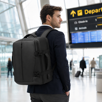 Sac à dos professionnel étanche 17,3 pouces OEM ODM avec compartiment à chaussures extensible, convertible pour voyage et école, élégant pour homme