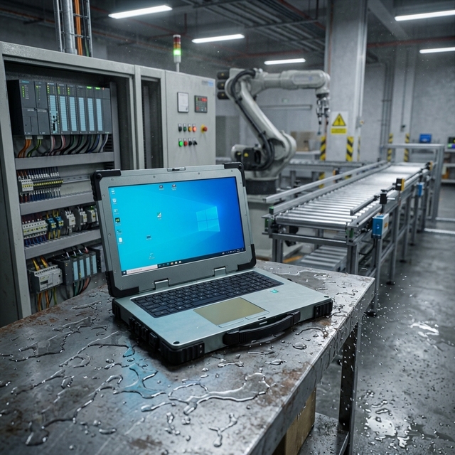 New 15.6" Rugged Laptop Intel Core I7-8750H RS232 Serial Port IP65 Waterproof Dustproof FHD Industrial Car Diagnosis