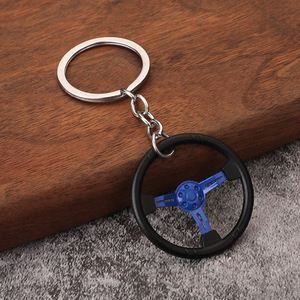 Creative Fashion Auto Part Stainless Steel Lightweight Carabiner Keychain Mini Turbo Gear Hub Keyring Brake Disc Shock Absorber - Product Image 3