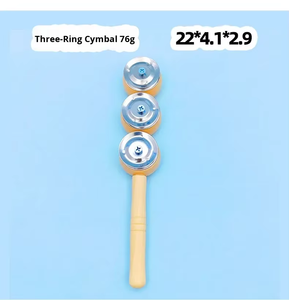 Instrumento de Percusión Orff, Platillos de Tres Campanas, Juguete de Acompañamiento Musical para Jardín de Infancia, Campana de Baile para Niños - Product Image 6