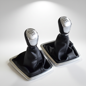 Poignée <span class=keywords><strong>de</strong></span> <span class=keywords><strong>vitesse</strong></span> en cuir respirant et anti-poussière, 5/6 vitesses, pour C-MAX 2006-2011 MK3 MK4 MK7 pour Ford Focus - Product Image 4