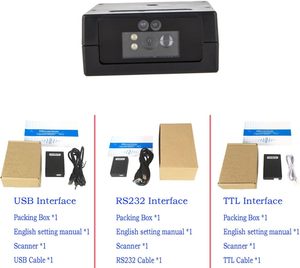 EVAWGIB Módulo de Escáner de Código de Barras 2D Integrado Mini USB de Montaje Fijo Sensor CMOS 500 Escaneos/Sec RS232/TTL/USB Interfaces SDK Disponible - Product Image 6