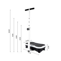 Plataforma Vibratoria de Masaje para Uso Profesional, Recuperación Corporal, Plataforma Vibratoria para Ejercicios de Cuerpo Completo