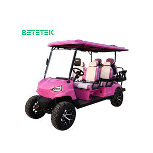 Voiturette de Golf Électrique 48v en Gros, Modèle de Chasse Tout-Terrain Homologué pour la Route, Marque de Voiture 4+2 Sièges, Mini Tramcar de Parc, Véhicule Électrique - Product Image 1