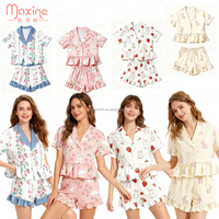Pyjama pour femmes en coton imprimé lapin de Pâques, dernier design, rose, ensemble de pyjama personnalisé pour adultes