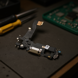 Cavo flessibile di ricarica Apple per iPhone 12 12 Pro, parte di ricambio nera - Product Image 3