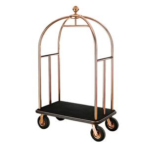 Hoge Kwaliteit Hotel Veranda Gouden Bagage <span class=keywords><strong>Trolley</strong></span> <span class=keywords><strong>Bellman</strong></span> Bagage Kar Vintage Hotel <span class=keywords><strong>Trolley</strong></span> - Product Image 6