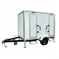 Cabine de toilettes conteneurisée à assemblage rapide, WC public mobile, unité d'assainissement extérieure écologique pour parcs municipaux, stations balnéaires et campings
