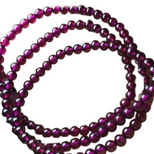 ลูกปัด<span class=keywords><strong>โกเมน</strong></span>ทรงกลมสีแดงธรรมชาติขนาด2-6มม. - Product Image 1
