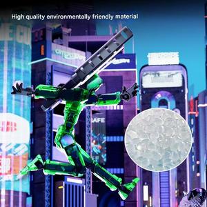 Nine Generations of Transparent 5-color Articulated Human Movable <strong>Robot</strong> Doll <strong>Toy</strong> DIY Full-body Decompression Artifact - Product Image 4