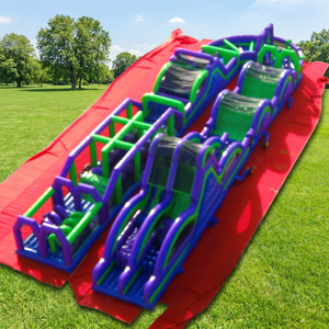 Parcours d'obstacles gonflable géant commercial, piste <span class=keywords><strong>de</strong></span> course gonflable double voie, parc <span class=keywords><strong>de</strong></span> jeux gonflables <span class=keywords><strong>de</strong></span> défi et d'escalade - Product Image 5