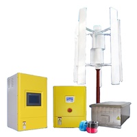 Kit de générateur hybride éolien solaire à axe vertical hélicoïdal de 5-10 kW pour maison et ferme, système de turbine éolienne de toit 12V 24V 48V